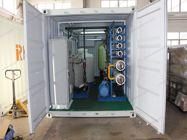 山东50立方米/天集装箱海水淡化项目